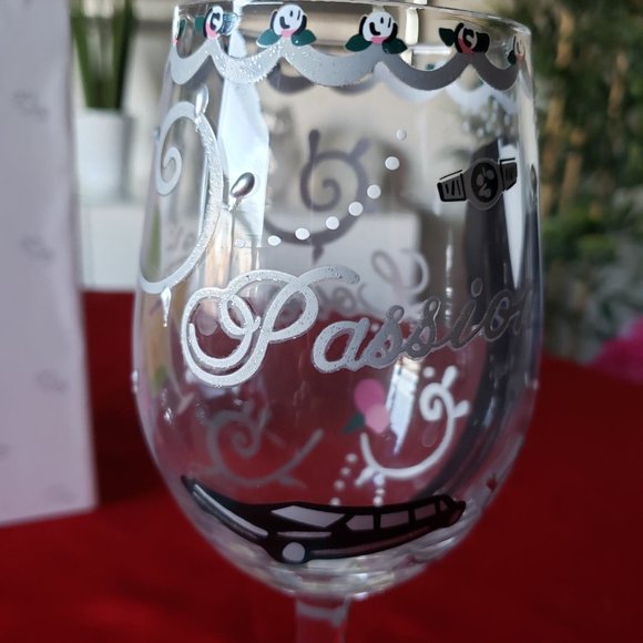 LOLITA "Love my Wine" Wedding Bride&Groom Wine glasses set - Picture 11 of 14